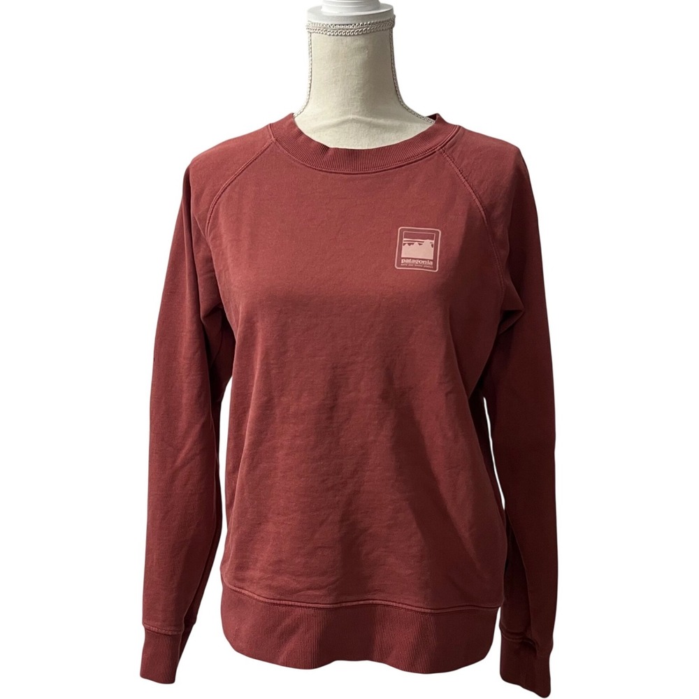 Patagonia Regenerative Organic Cotton Sweatshirt Terracotta Red‎ Womens Medium